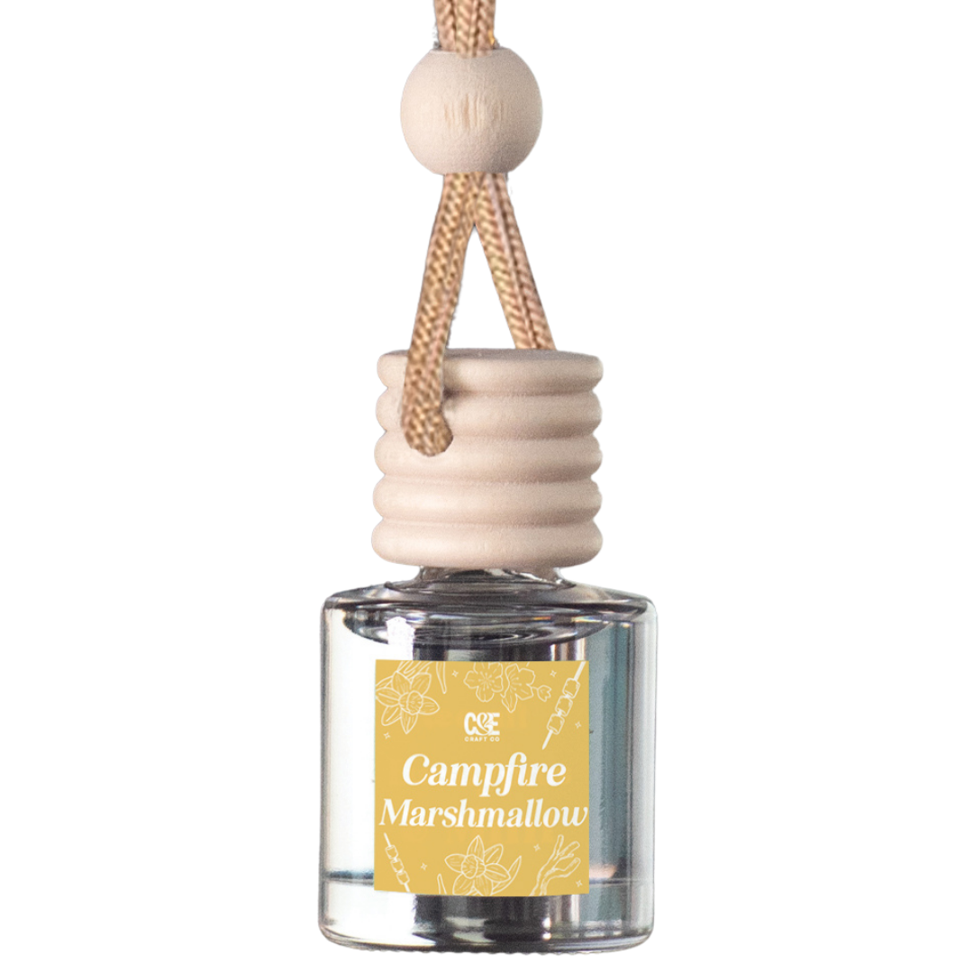 Campfire Marshmallow Scented Car Freshener – C & E Craft Co Campfire Marshmallow Scented Car Freshener – C & E Craft Co