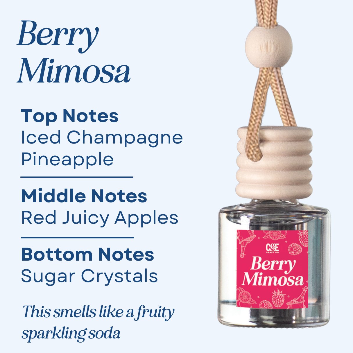 Berry Mimosa Scented Car Freshener