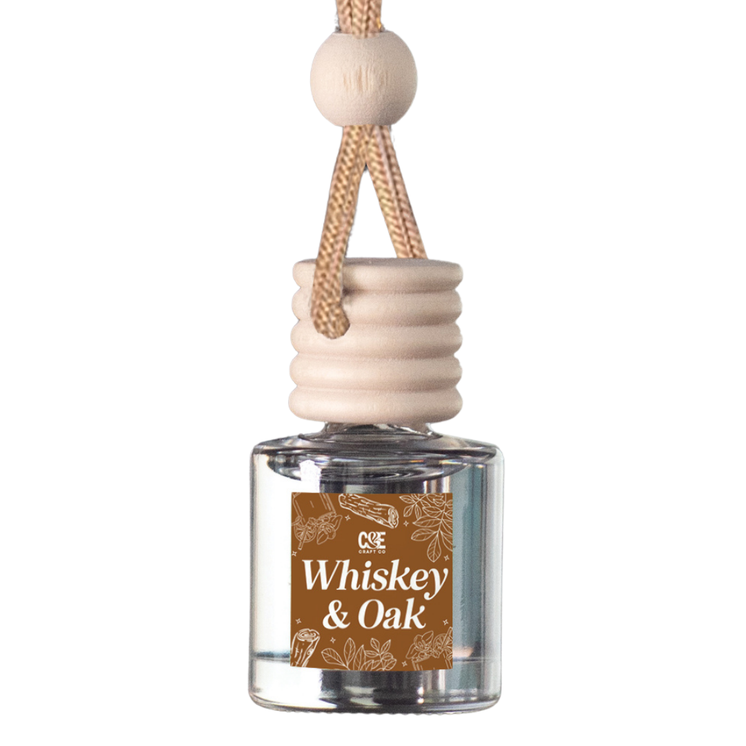 Whiskey & Oak Scented Car Freshener