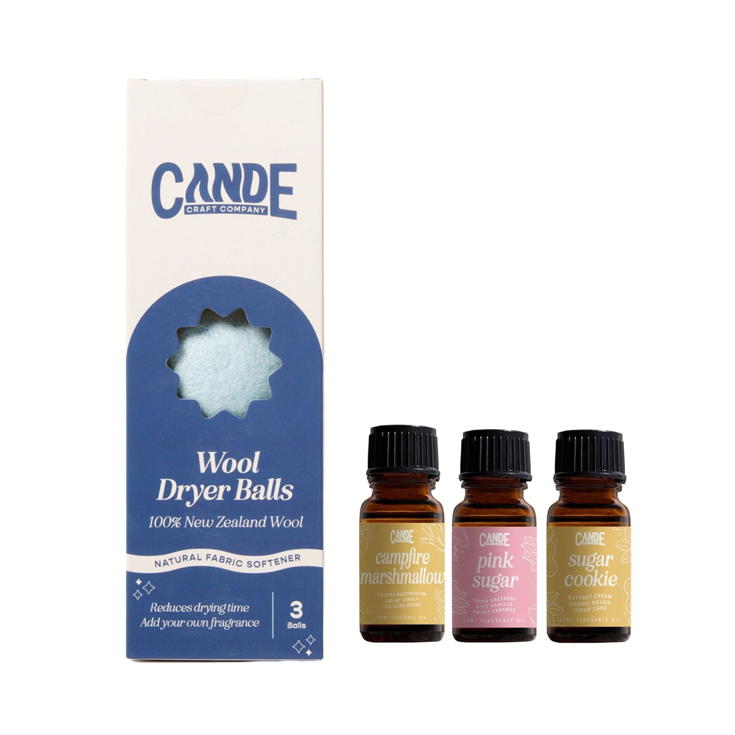 Wool Dryer Balls - 3 Pack with 3 Fragrance Oils - 1000+ Loads - Premium Natural Fabric Softener - Reduces Drying Time & Static