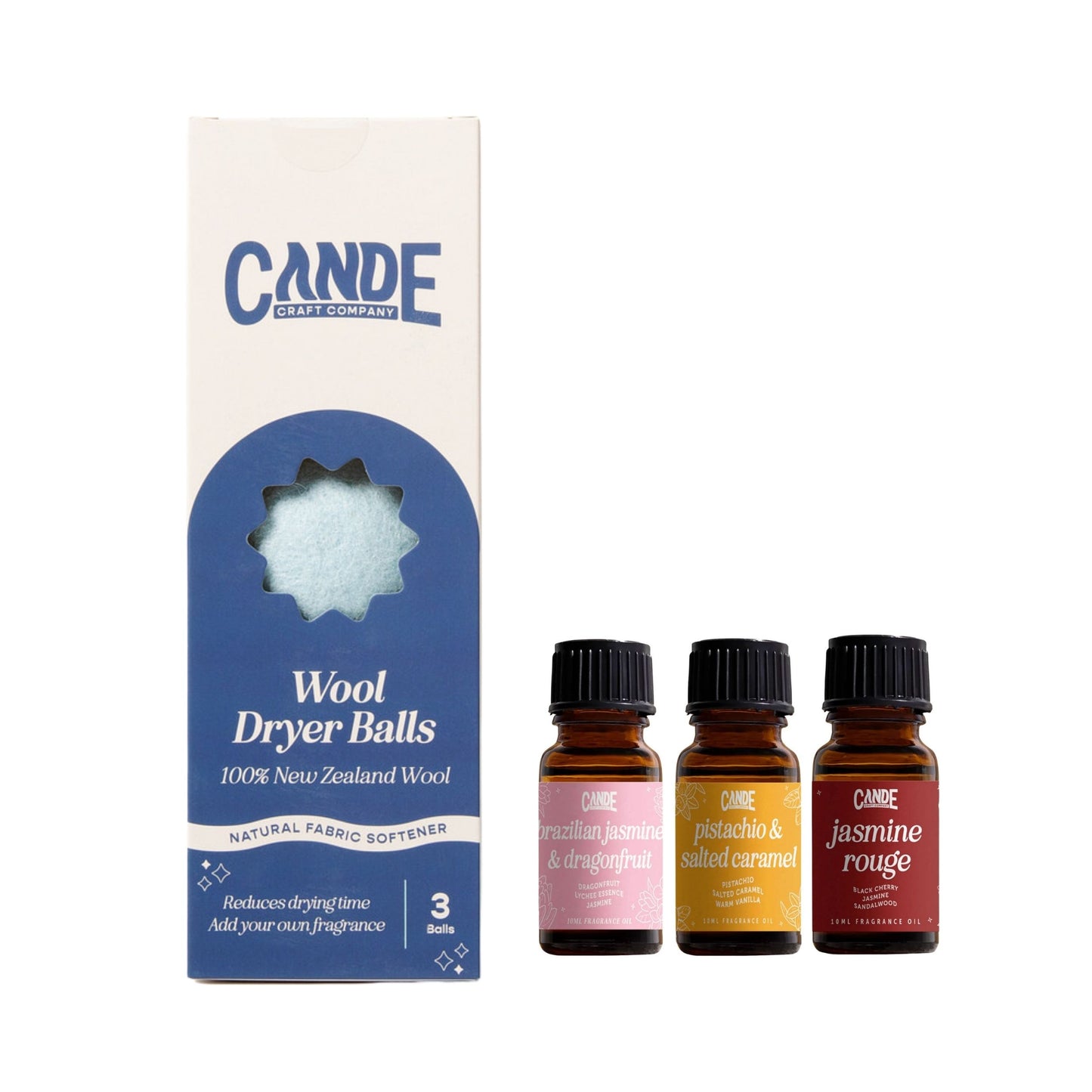 Wool Dryer Balls - 3 Pack with 3 Fragrance Oils - 1000+ Loads - Premium Natural Fabric Softener - Reduces Drying Time & Static