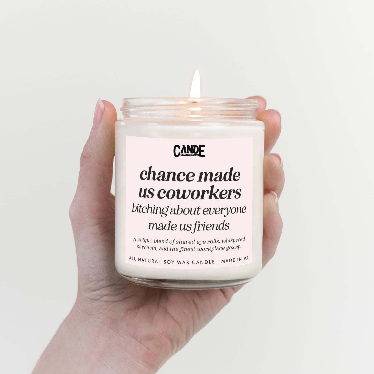Chance Made Us Coworkers Bitching About Everyone Else Made us Friends Candle