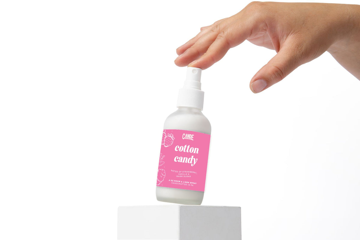 Cotton Candy 4 oz Room & Linen Spray bottle by C&E Craft Co
