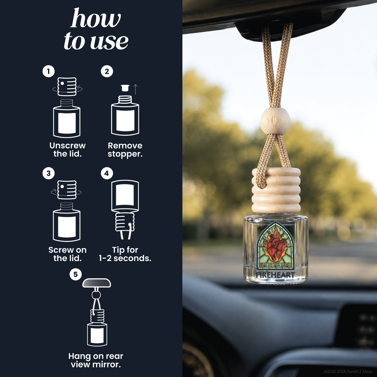 Fireheart™ Scented Car Freshener | Throne of Glass™