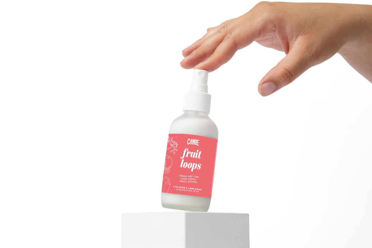 Fruit Loops 4 oz Room & Linen Spray bottle by C&E Craft Co