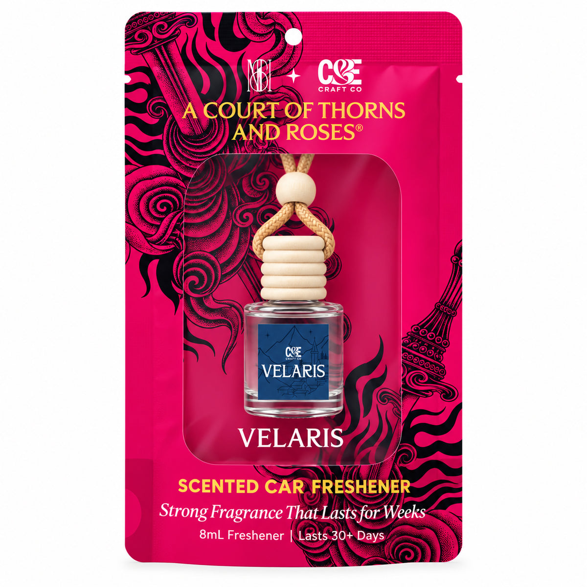 A Court of Thorns and Roses™ Car Freshener Collection | Official ACOTAR™ Scented Car Fresheners