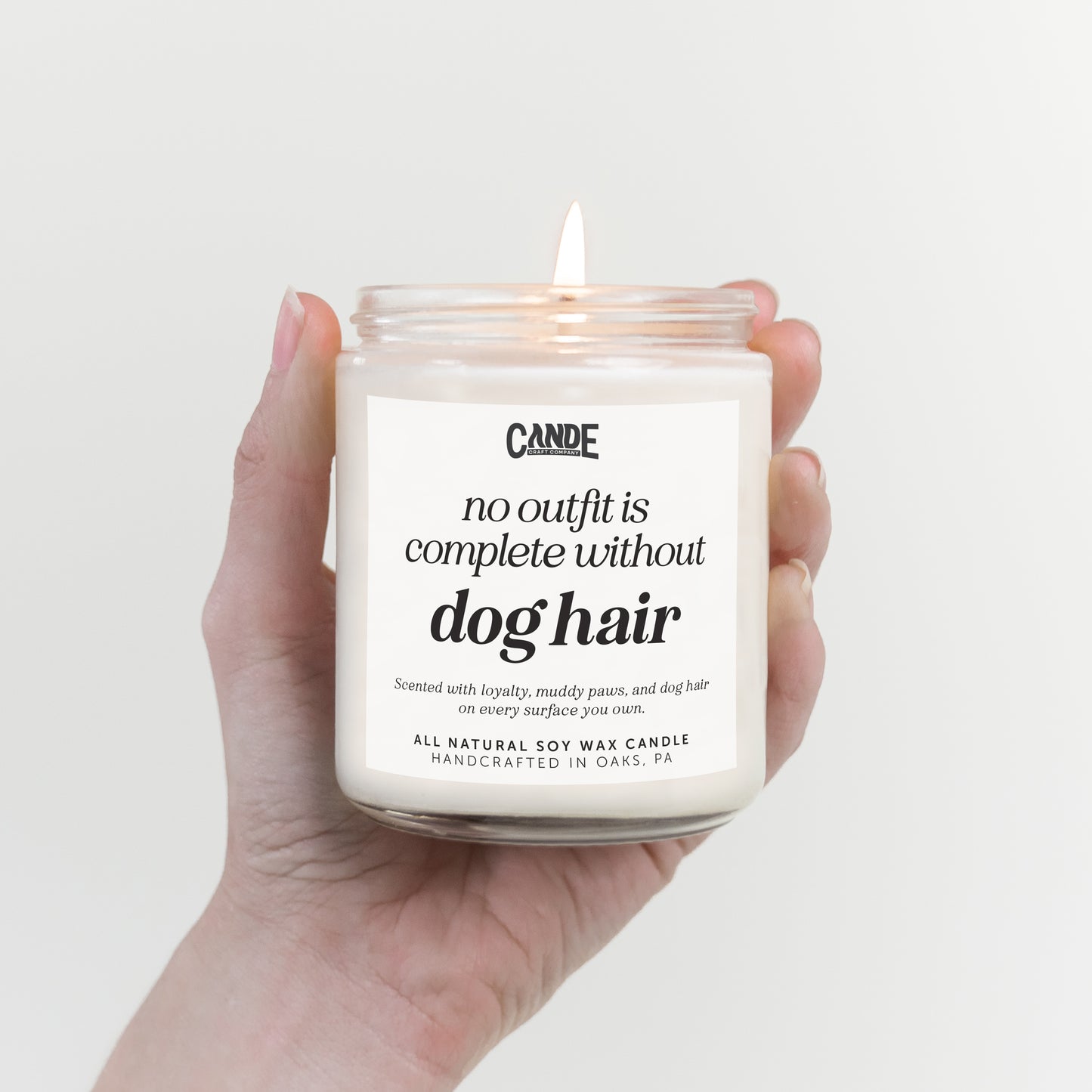 No Outfit is Complete Without Dog Hair Candle