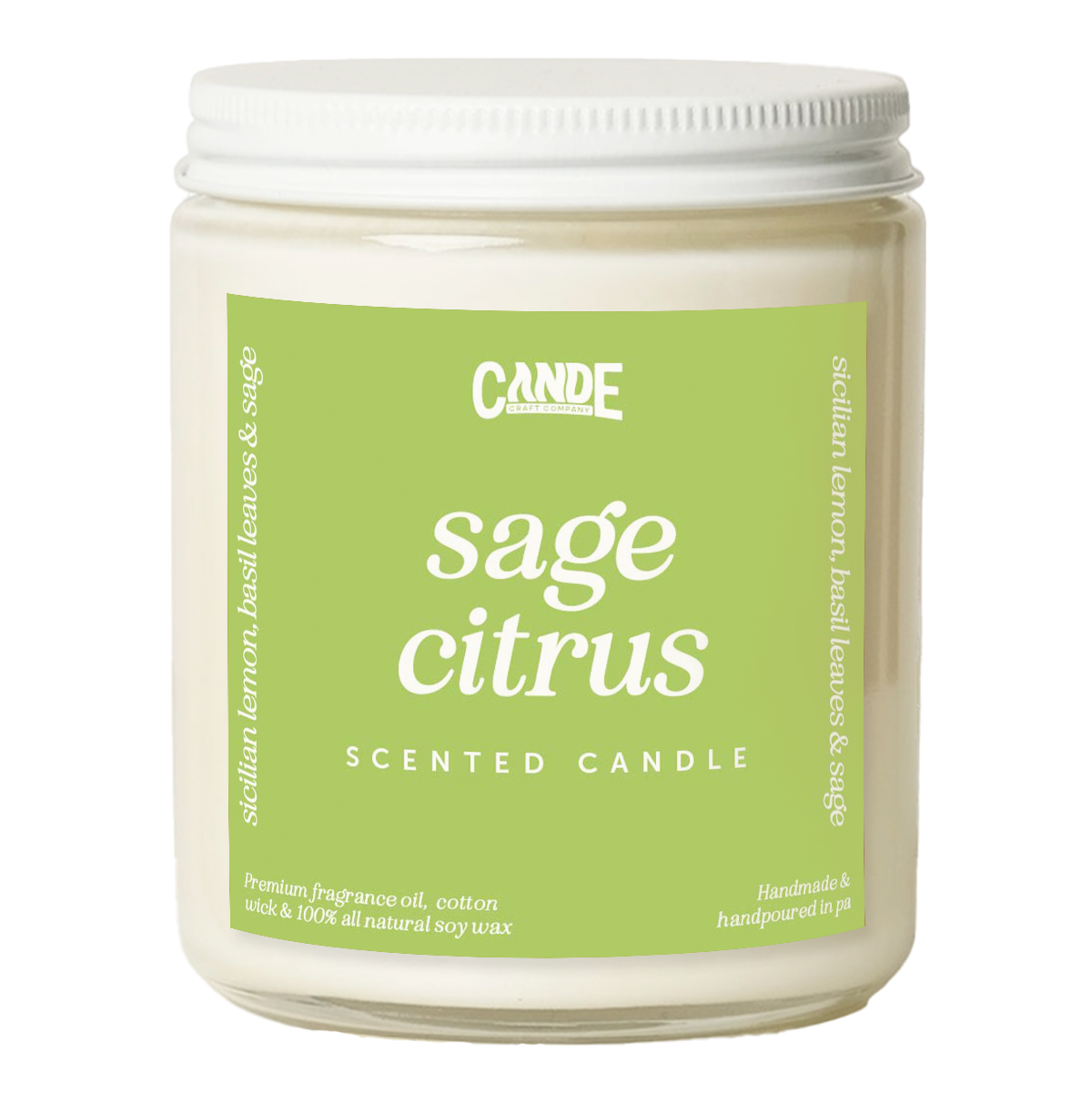 Sage Citrus Scented Candle