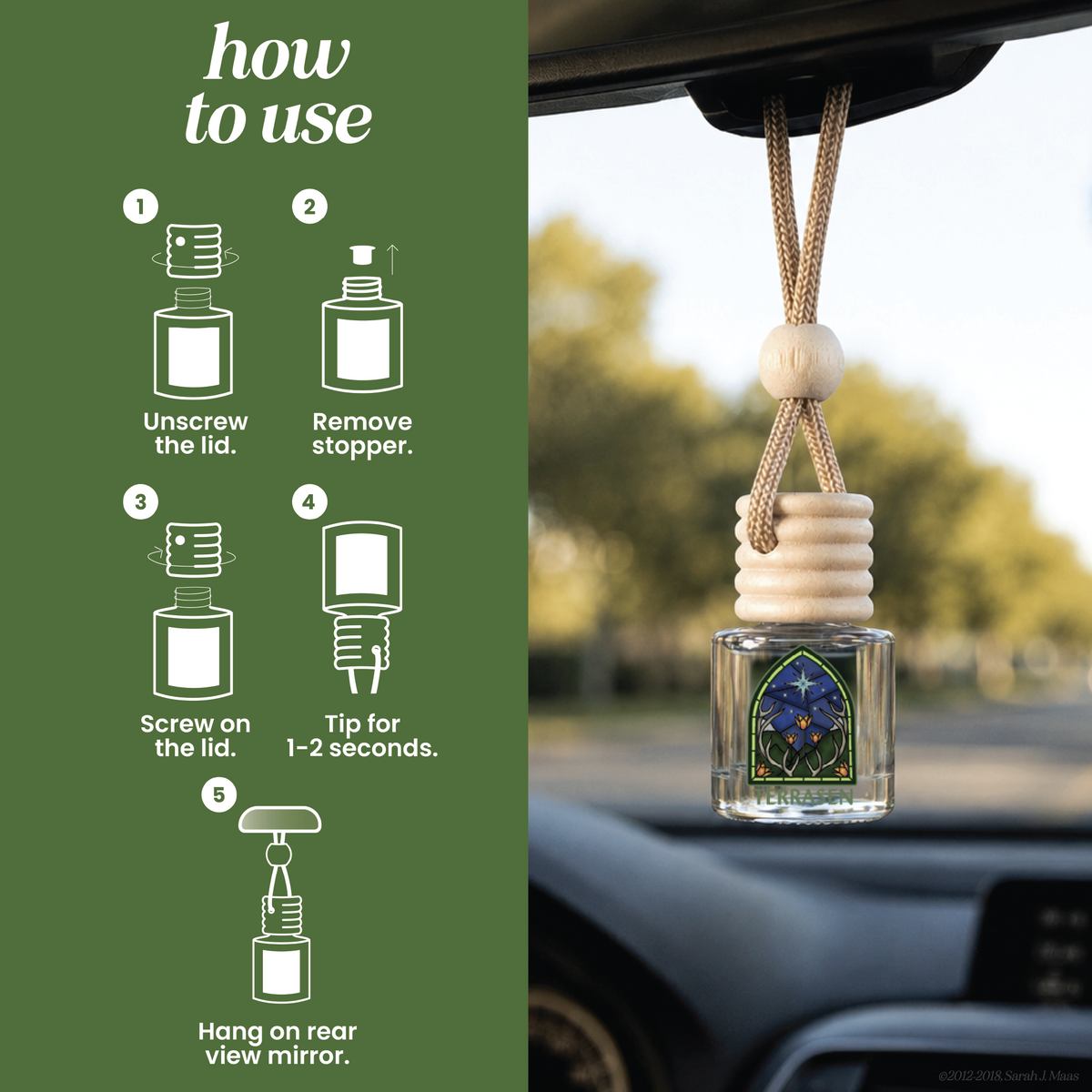 Terrasen Scented Car Freshener | Throne of Glass™