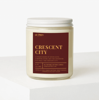 Bookish Themed Scented Candle Candle CE Craft Crescent City 