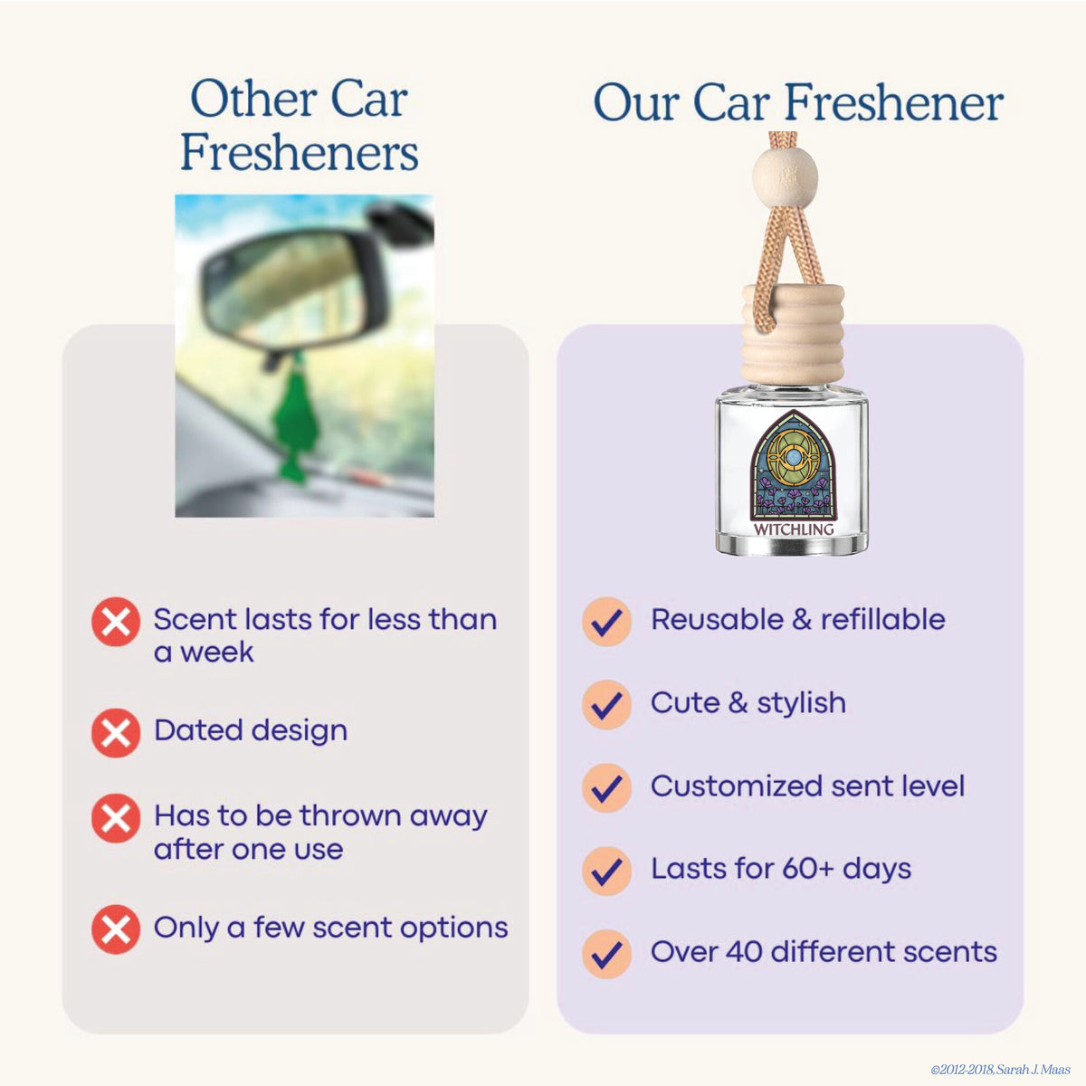Witchling Scented Car Freshener, Throne of Glass™