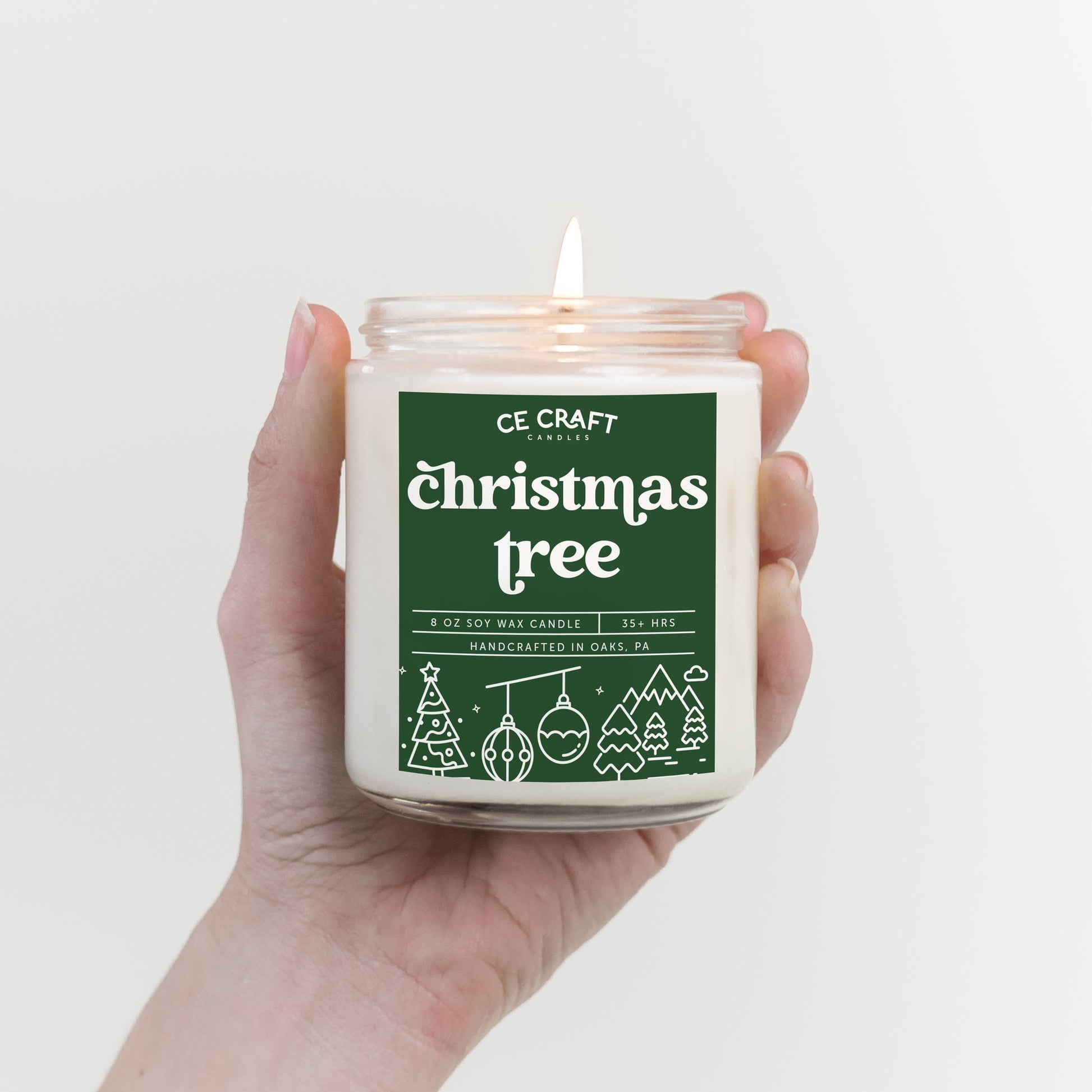 Christmas Tree Scented Candle Candles CE Craft 