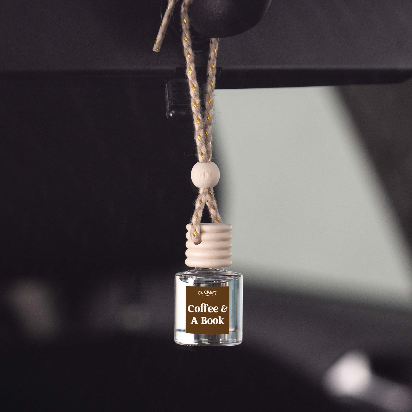 Coffee & A Book Scented Car Freshener Vehicle Air Fresheners CE Craft 