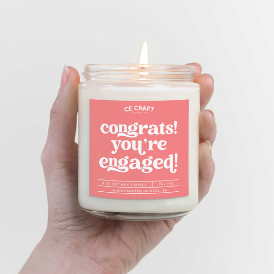 Congrats! You're Engaged! Soy Wax Candle Candles CE Craft 