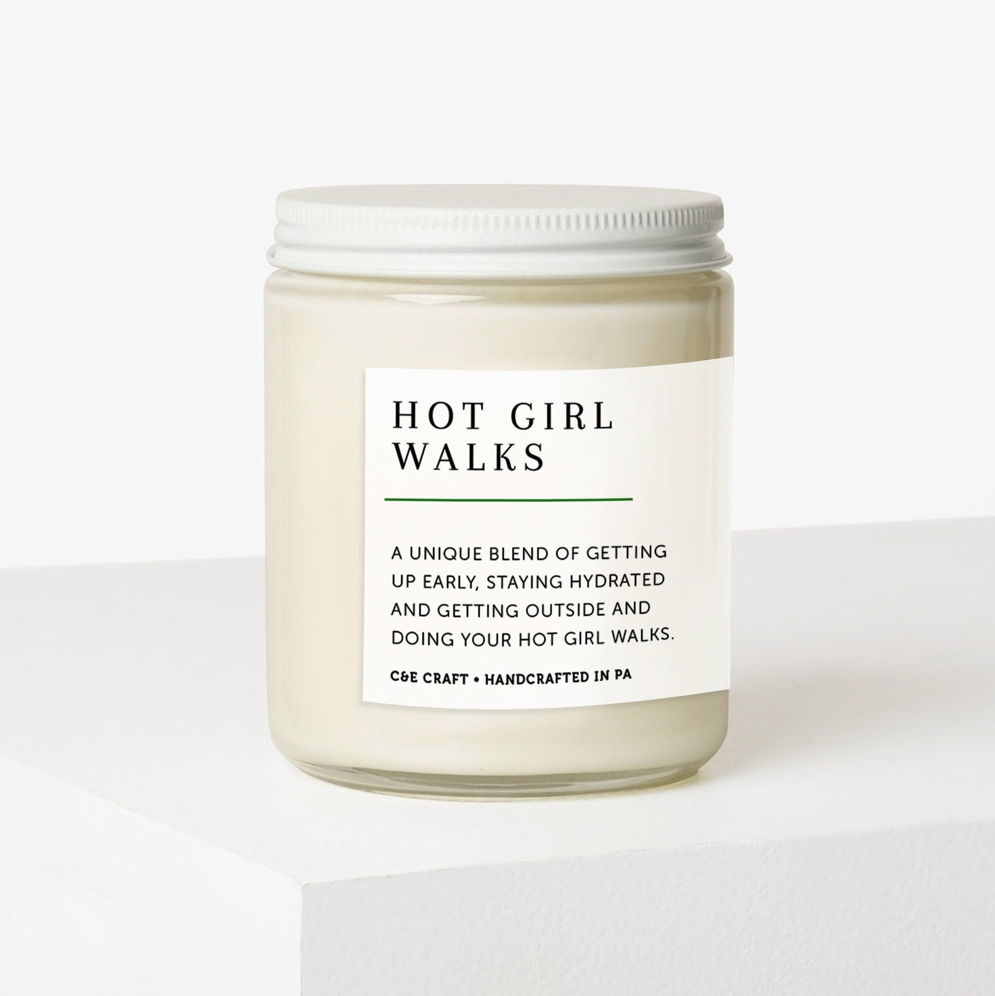Hot Girl Walks Scented Candle C & E Craft Co 