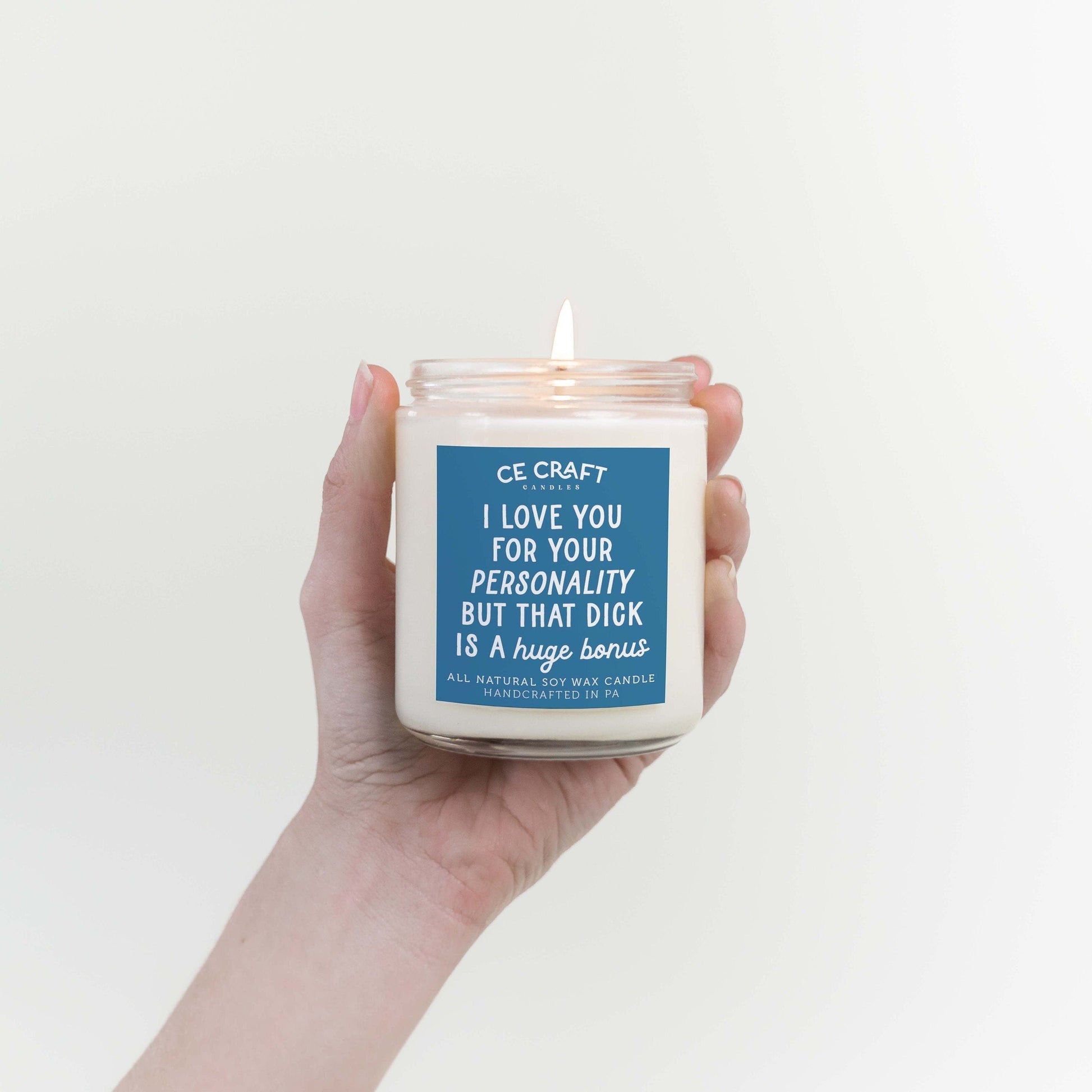 Love You For Your Personality Candle C & E Craft Co 