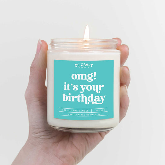 Omg! It's Your Birthday! Soy Wax Candle Candles CE Craft 