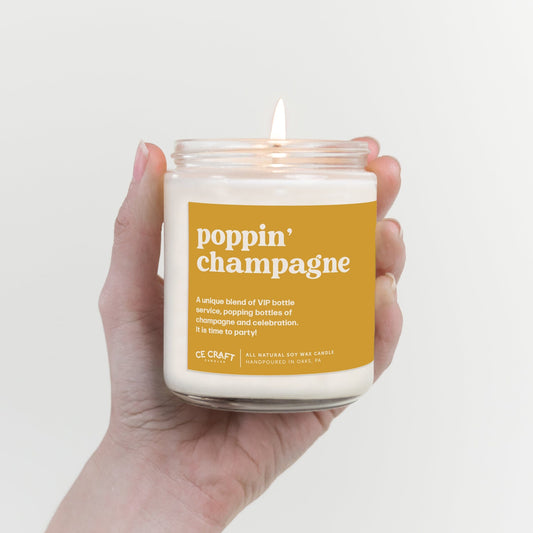 Poppin Champagne Candle Candles CE Craft 