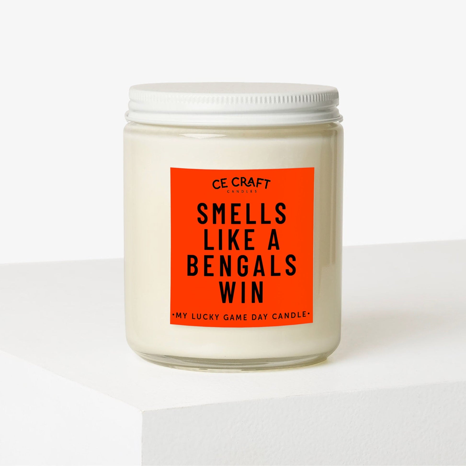 Smells Like a Bengals Win Scented Candle C & E Craft Co 