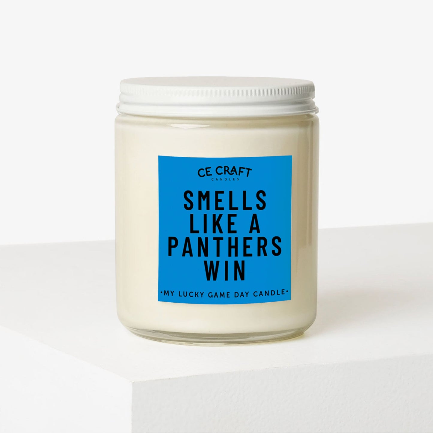 Smells Like a Panthers Win Scented Candle C & E Craft Co 