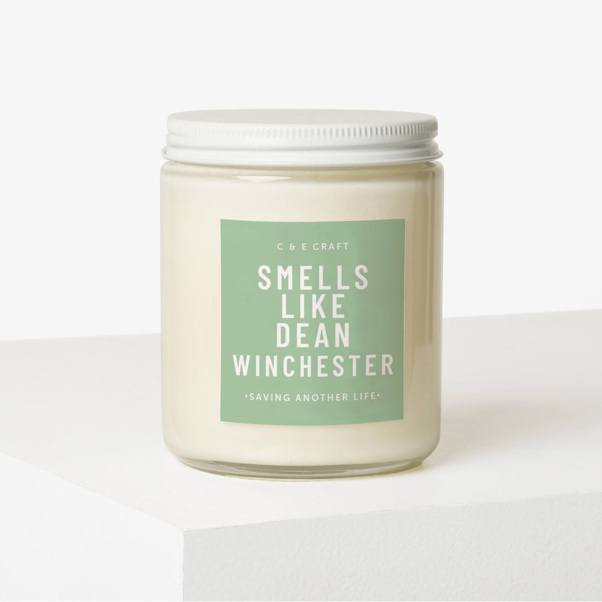 Smells Like Dean Winchester Candle C & E Craft Co 