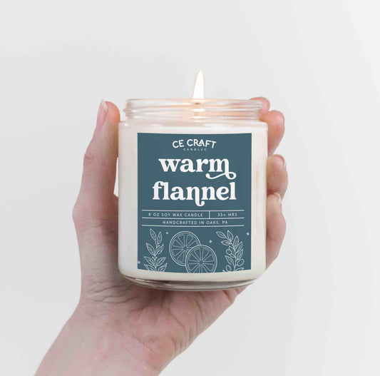 Warm Flannel Scented Candle Candles CE Craft 